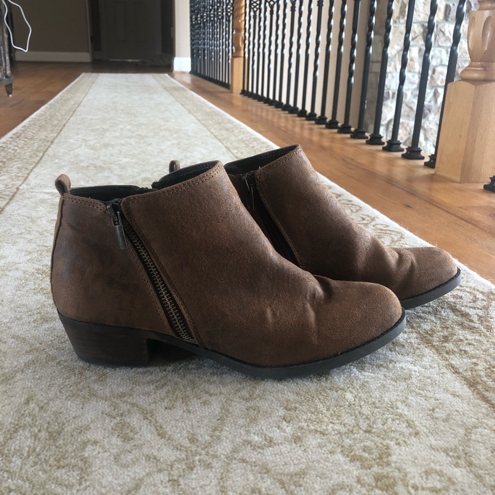 Brown booties size 9